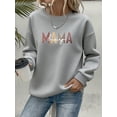 thumbnail image 1 of Mama Sweatshirt Women Long Sleeve Pullover Mama Sweatshirt Casual Loose Crew Neck Fall Pullover Tops, 1 of 4