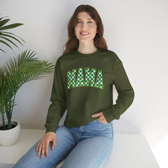 Mama Sweatshirts, Women Sweatshirts, Mama Checkered Sweatshirts, Mom Gifts