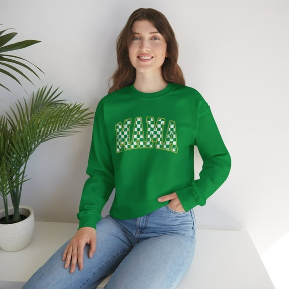 Mama Sweatshirts, Women Sweatshirts, Mama Checkered Sweatshirts, Mom Gifts