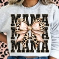 thumbnail image 1 of Mama T-shirt, Glitter Leopard Mama Shirt, Coquette Mama Shirt, Trendy Mama Shirt, Leopard Bow Shirt, Mama Shirt TH240505, 1 of 5