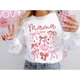 thumbnail image 1 of Mama Valentine bow sweatshirt, Valentine's day outfit for mom, Cute bow shirt for mom582 Tshirt All Size S-5XL, 1 of 5