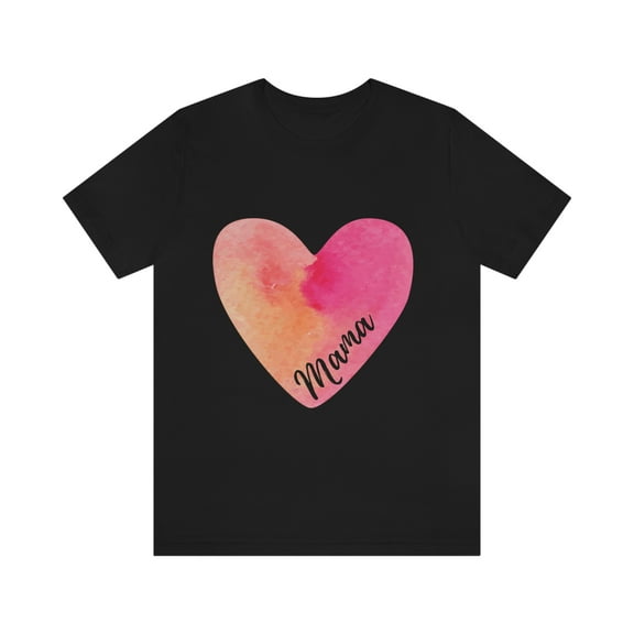 Mama Watercolor Heart T-Shirt
