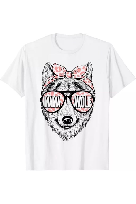 Mama Wolf Sunglasses Cute Wolf Mom Mothers Day T-Shirt Unisex S-5XL Hot Trending Shirt, Vintage Birthday Gift