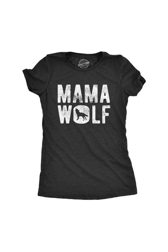 Mama Wolf T Shirt Funny Camping Pack Mothers Day Graphic Tee Unisex S-5XL Hot Trending Shirt, Vintage Birthday Gift