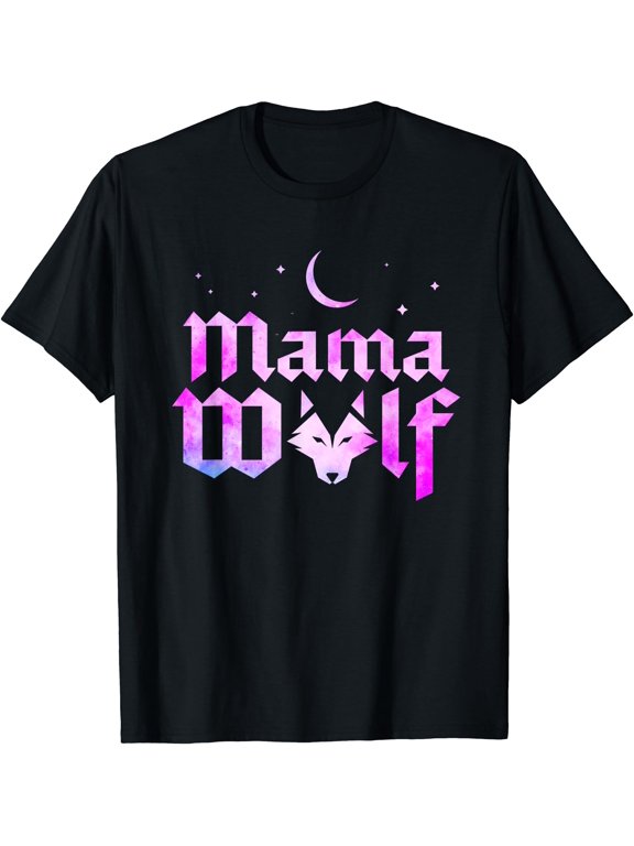Mama Wolf Wolves Wild Lover Mom Mother Mothers Day T-Shirt
