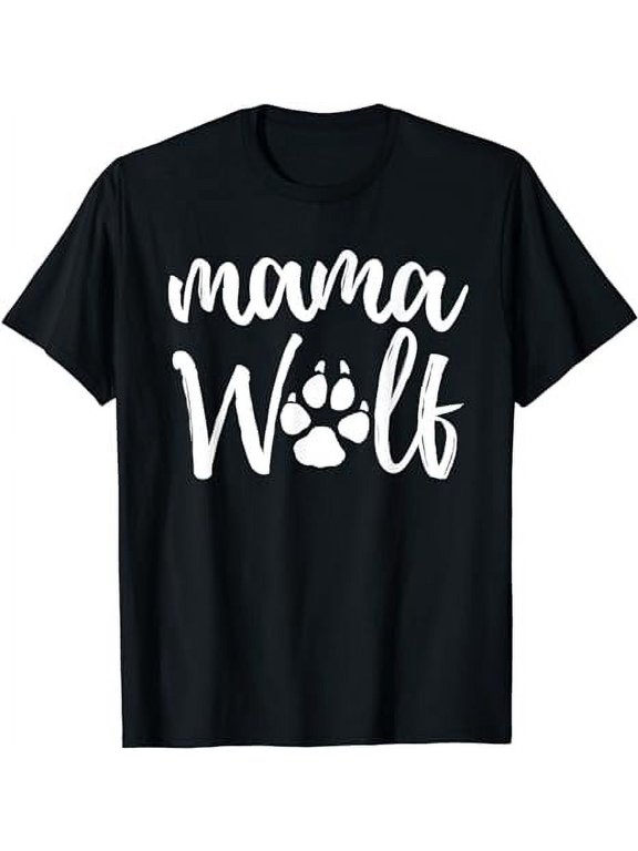 Mama Wolf Wolves Wild Lover Mom Mother Women Gift T-Shirt