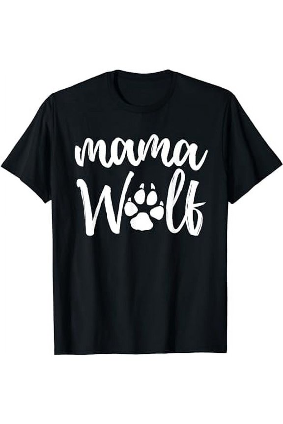 Mama Wolf Wolves Wild Lover Mom Mother Women Gift T-Shirt