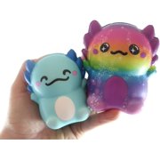 Mama and Baby - Set of 2 Different Sizes Slow Rise Squishy Toys - Memory Foam Party Favors, Fidgets, Prizes, OT (RANDOM COLOR)