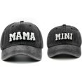 thumbnail image 1 of Mama and Mini Hats, Mommy and Me Hat, Mother Daughter Cap, Mom and Baby Matching Gift, Parent-Child Baseball Cap Set, 1 of 5
