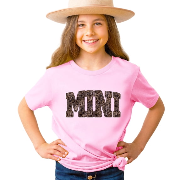 Mama and Mini Leopard Checkered Matching Shirts Mommy and Me Trendy Graphic Tee - SOLD SEPARATELY Pink Shirt 18 Months