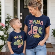 Mama and Mini Shirt, Dinosaur Mama Mini Matching Family Shirts, Cute Mom and Son Outfit, Mother Son Gift, Birthday Gift for Mama