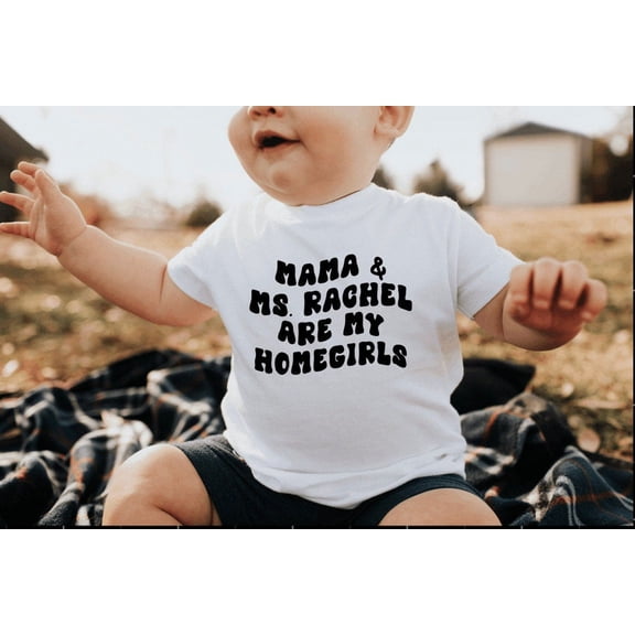 Mama and Ms Rachel are my homegirls Youth Toddler T-Shirt,Maroon color,size YXL