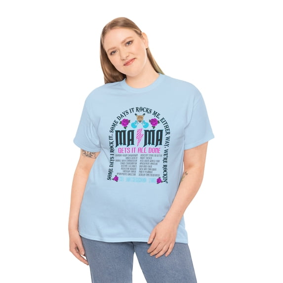 Mama get it all done for wife mom Mama mother's day gifts Unisex Cotton Tee