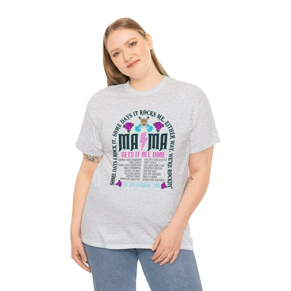 Mama get it all done for wife mom Mama mother's day gifts Unisex Cotton Tee