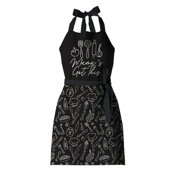 African American Expressions - Mama's Got This - Apron 36 x 26 Inch, KA-13 Matching mitt/pot holder SOLD SEPARATELY