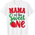 thumbnail image 1 of Mama of The Sweet One Mom Strawberry Birthday Berry Family T-Shirt, 1 of 4