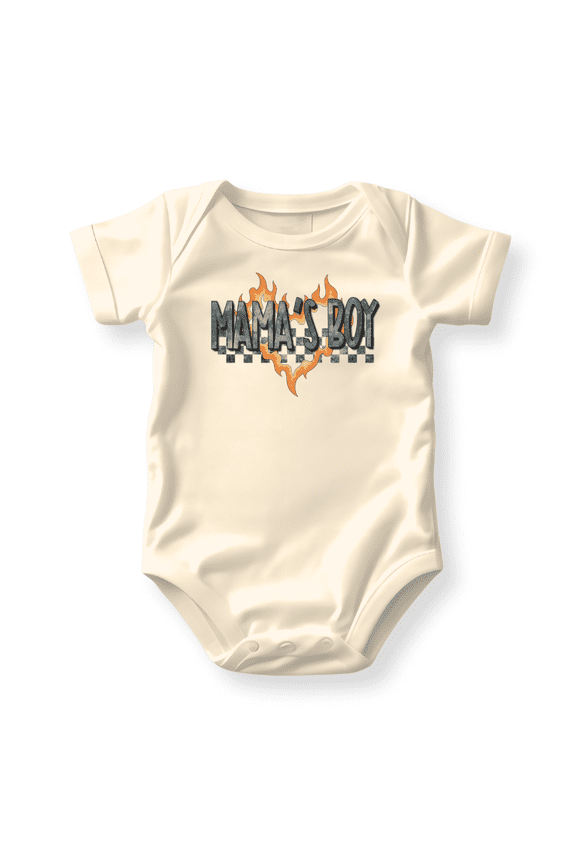 Mama's Boy Baby Bodysuit, Newborn Outfit, Baby Clothes, Gift&nbsp;for&nbsp;Children 3-6m Natural