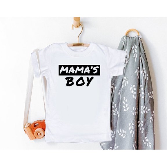 Mama's Boy Toddler Shirt: Soft Cotton Blend Graphic Tee