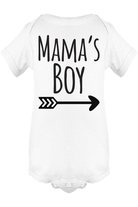 Mama's Boy With Arrow Bodysuit Infant -Image by Shutterstock,  6 Months