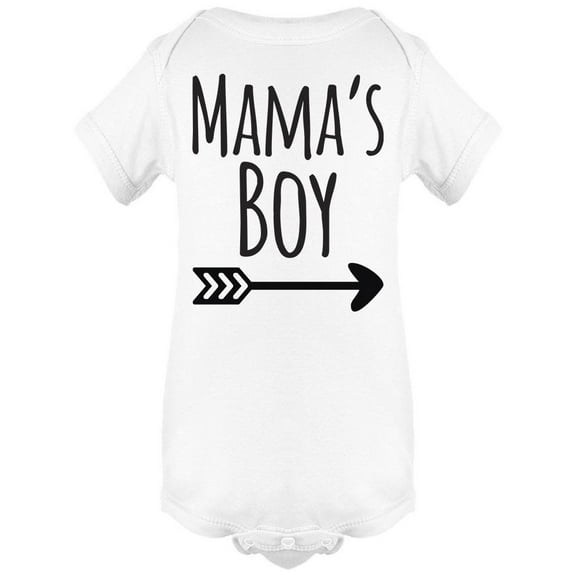Mama's Boy With Arrow Bodysuit Infant -Image by Shutterstock, 6 Months