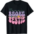 thumbnail image 1 of Mama's Broke Bestie Matching Family Party T-Shirt T-Shirt, 1 of 3