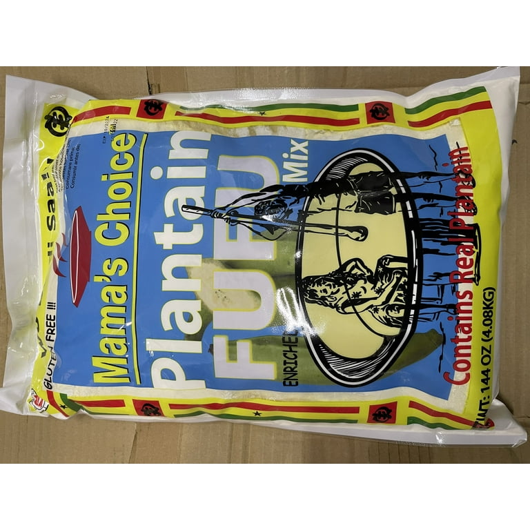 Mama's Choice Gluten Free Plantain Fufu Mix, 10LBS (4.08KG) - Pack