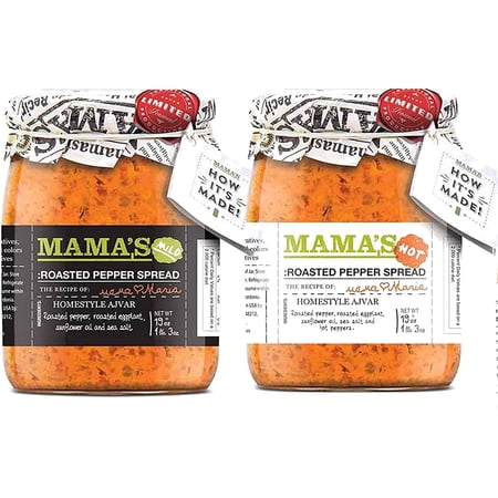 Mama's Home Style Roasted Pepper Red Ajvar Spread 2-Pack, 19 oz. Jars