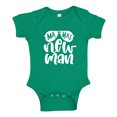 thumbnail image 1 of Mama's New Man Baby Bodysuit One Piece 24 mo Kelly Green, 1 of 3