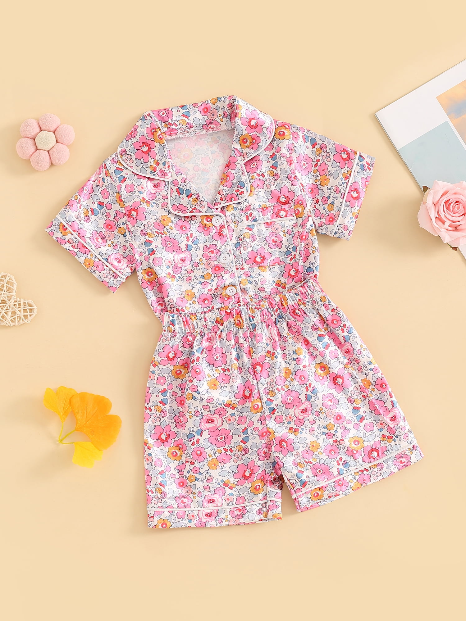 Sunshine Society  Kids Camp Club Short Sleeve Short Set main image 1