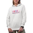 thumbnail image 1 of Mama's Valentine, Retro Groovy Wavy Text Valentine's Day Merch Gift, White Hooded Sweatshirt or Hoodie, Small, 1 of 5
