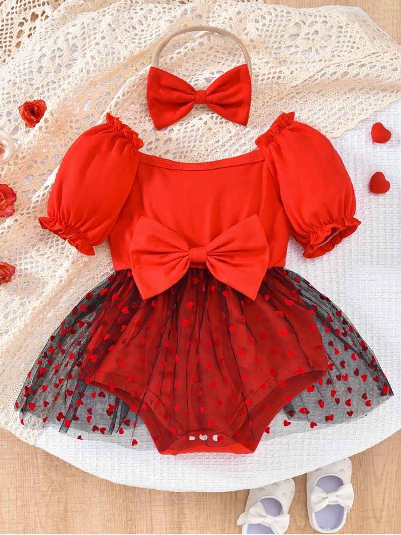 Baby Girl Valentines Day Romper Mama's Sunshine Baby Girl