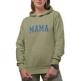 thumbnail image 1 of Mama with USA Flag Stars Art, 4th of July Merch Gift, Sand Hooded Sweatshirt or Hoodie, 2XL, 1 of 5