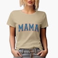 thumbnail image 1 of Mama with USA Flag Stars Art, 4th of July Merch Gift, Tan T-Shirt, 2XL, 1 of 5