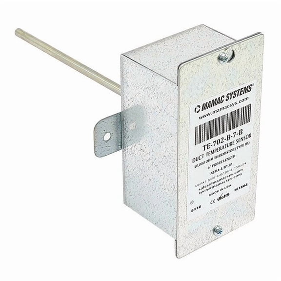 Mamac Duct Sensor, 6" TE-702-B-7-B