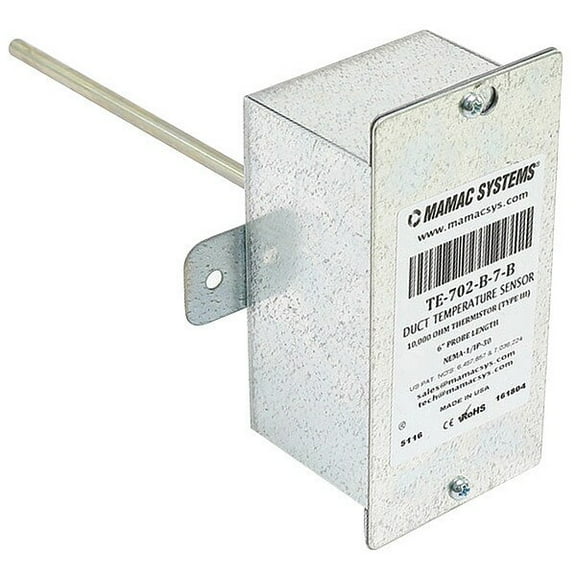 Mamac Duct Sensor, 6" TE-702-B-7-B