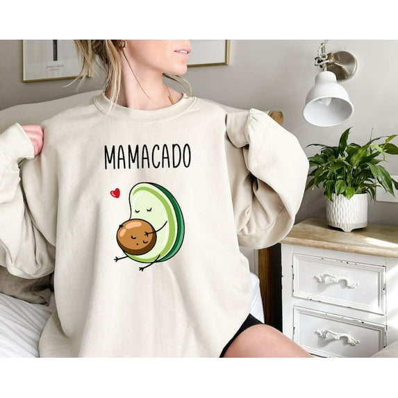 Mamacado Sweatshirt and Hoodie, Baby Announcement Shirt, New Mom Gift, Pregnancy Reveal Shirt, Maternity Shirts, Baby Shower Gift