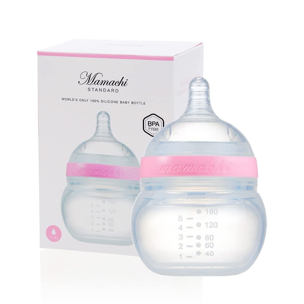 Mamachi 100% Silicone Baby Bottle Standard I Silicone Feeding Bottle Small  I Breast Feeding Bottle I Environmentally Baby Milk Bottle I Silicone Baby