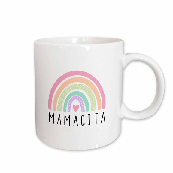3drose, Mamacita in Spanish - Colorful Rainbow Latina Cute Nickname Hot Mama, 11oz Mug