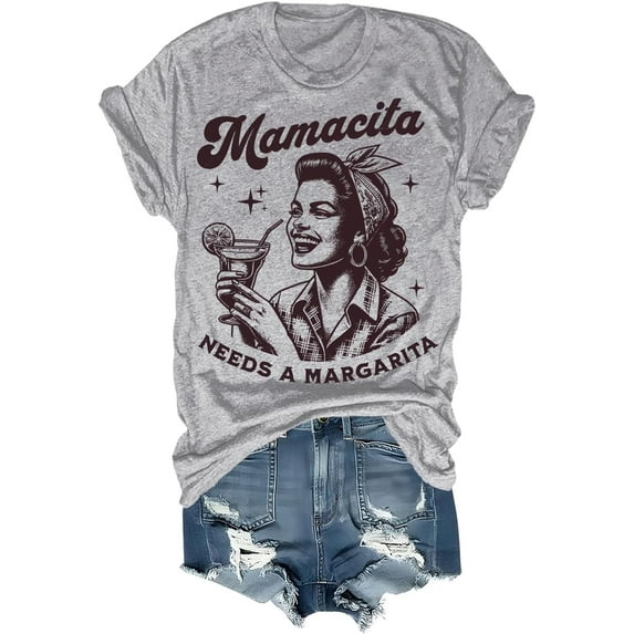 Mamacita Needs A Margarita Shirt, Mamacita Needs A Margarita T-Shirt, Funny Margarita Shirts for Women