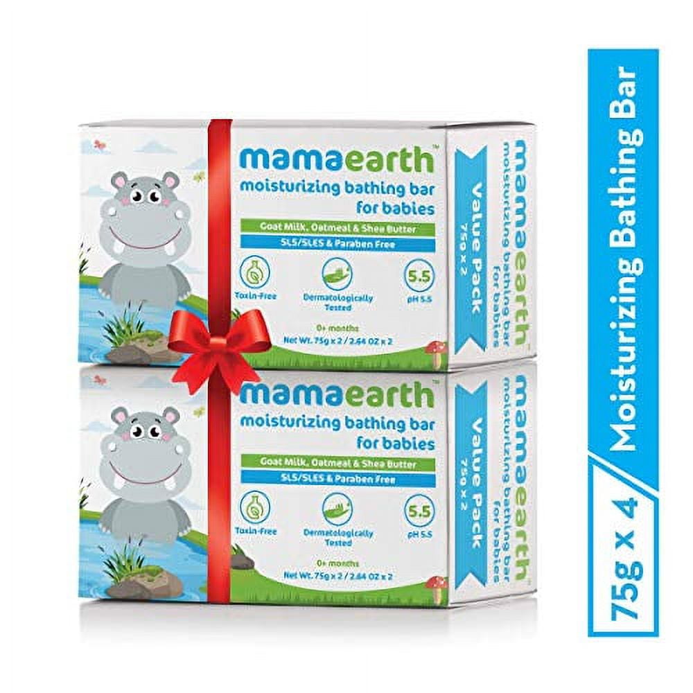 Mamaearth Baby Bathing Bar Gentle Care for Delicate Skin Pack of
