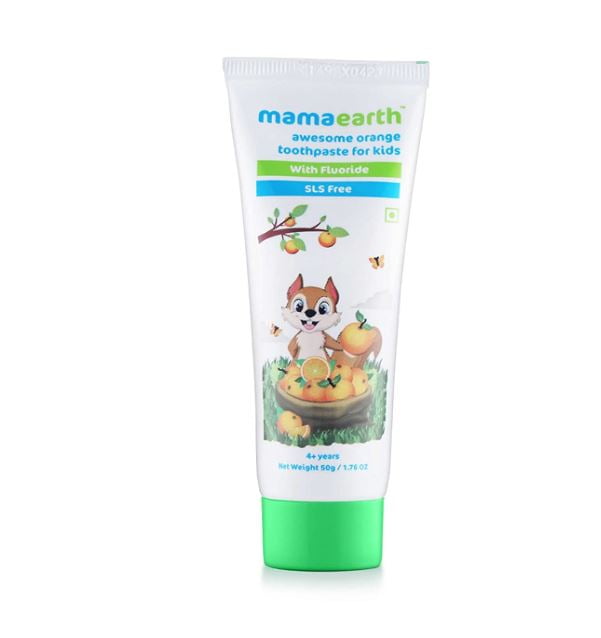 Mamaearth Toothpaste for Kids Awesome Orange 4+ years 50 gm