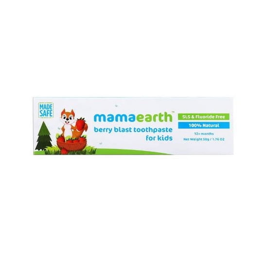 Mamaearth Toothpaste for Kids Berry Blast 12+ Months 50 gm