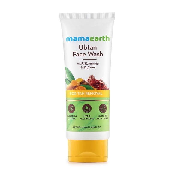 Mamaearth Ubtan Natural Face Wash with Turmeric & Saffron 150ml