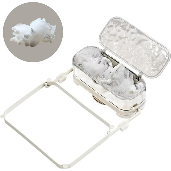 Mamakura Sink Drain Strainer Basket for Food Waste, Suction Type Kitchen Food Catcher Filter, Triangle Corner Sink Strainer Basket with Net 50pcs(White)