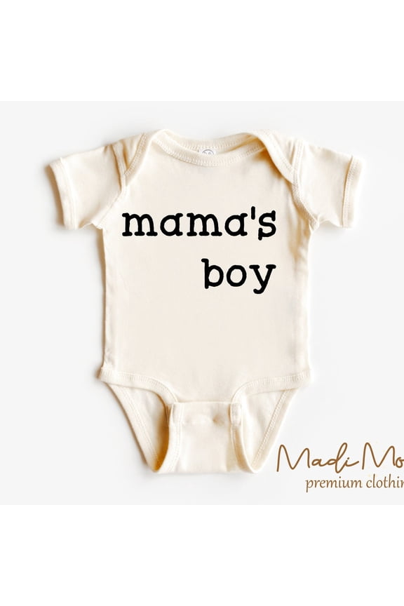 Mamas Boy Baby Onesie, Mommy'S Boy Kids Shirt Cute Baby Onesie, BABY BODYSUIT LAT 4424
