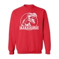 thumbnail image 1 of Mamasaurus Funny Mother Dinosaur T-Rex Head Crewneck Sweatshirt, 2XL, Red, 1 of 2