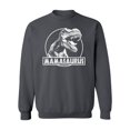 thumbnail image 1 of Mamasaurus Funny Mother Dinosaur T-Rex Head Crewneck Sweatshirt, S, Charcoal, 1 of 2