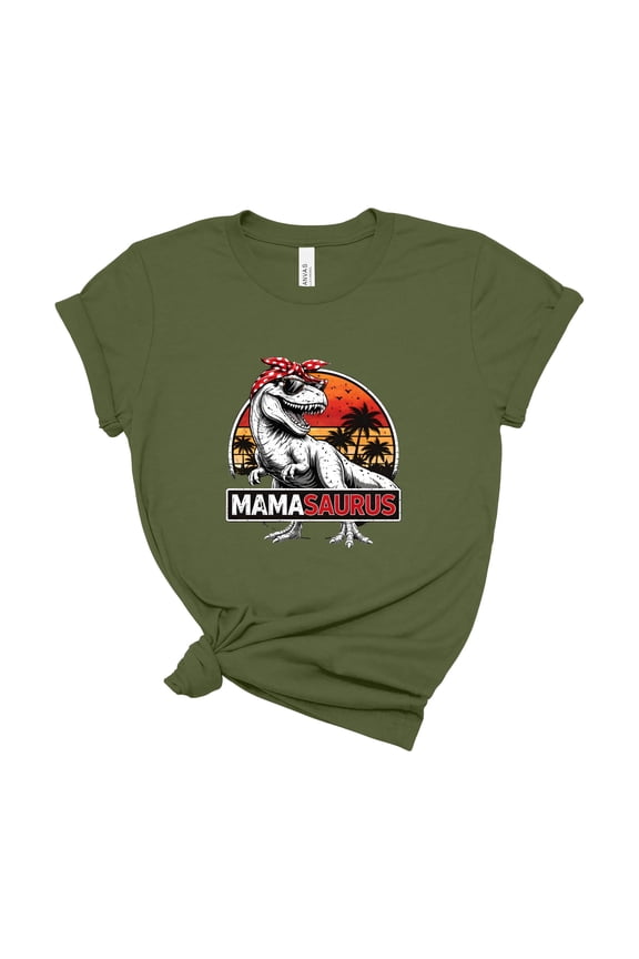 Mamasaurus Shirt Women Funny T Rex Dino Mom Graphic Tee Mothers Day Gift Top
