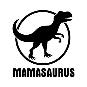 Mamasaurus Sticker Decal Die Cut - Self Adhesive Vinyl - Weatherproof - Made in USA - Many Color and Sizes - dinosaur tiger mom t-rex