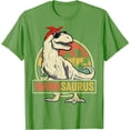 thumbnail image 1 of Mamasaurus T Rex Dinosaur Funny Mother's Day Gifts Mom Mommy Unisex T-Shirt for Men Women,Lime Color,Size M, 1 of 5